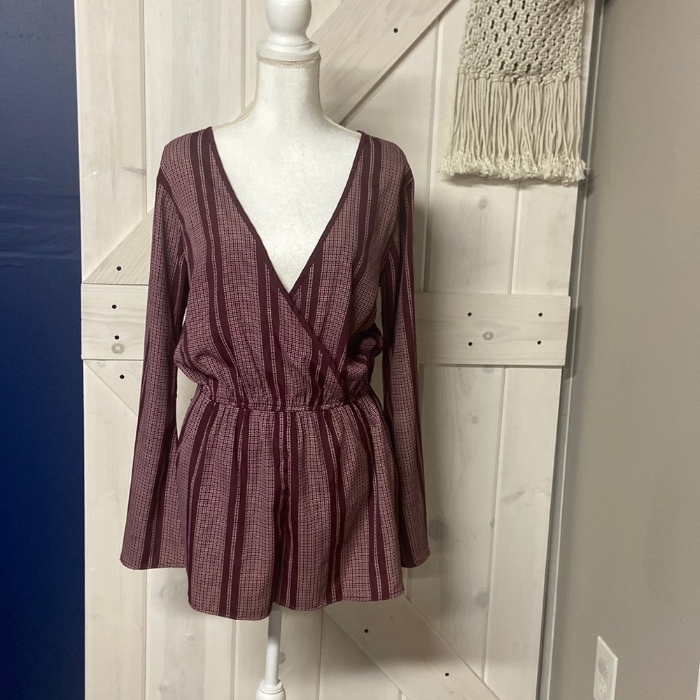 Band of Gypsies Bell Sleeve Romper, Large